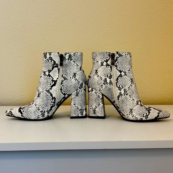 Snake Print Booties - Picture 2 of 5